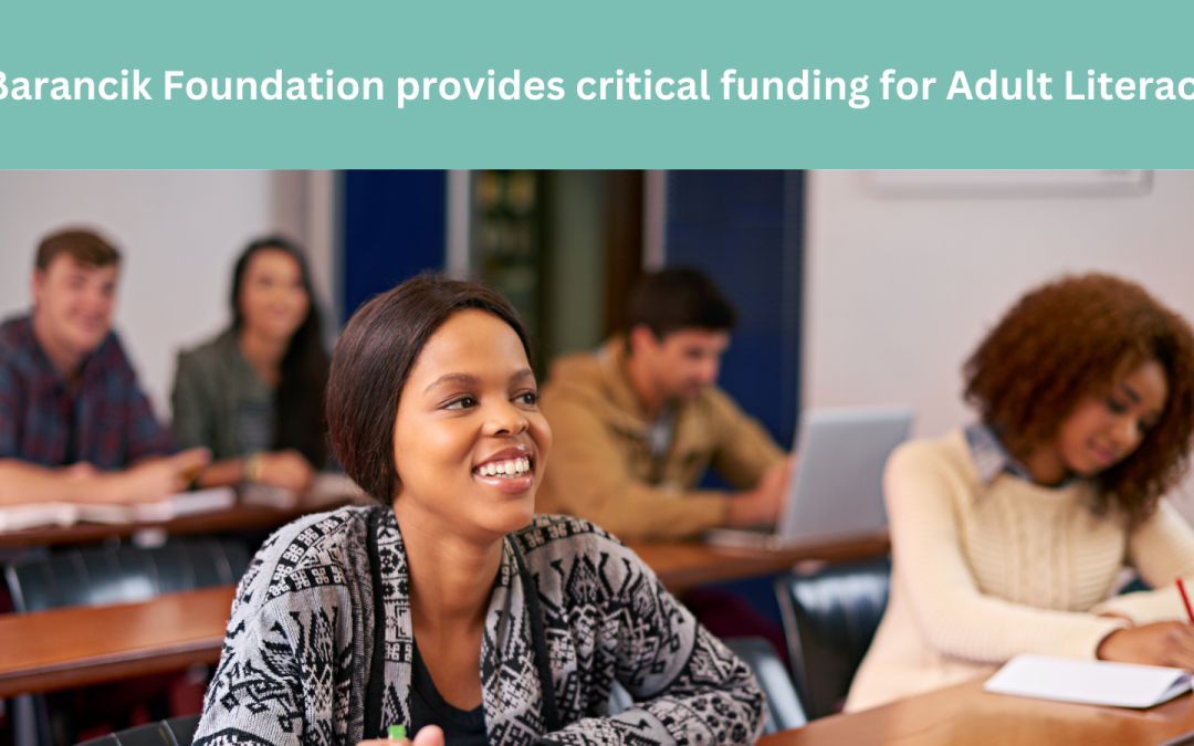 Charles & Margery Barancik Foundation provides grant for Adult Literacy in Manatee County